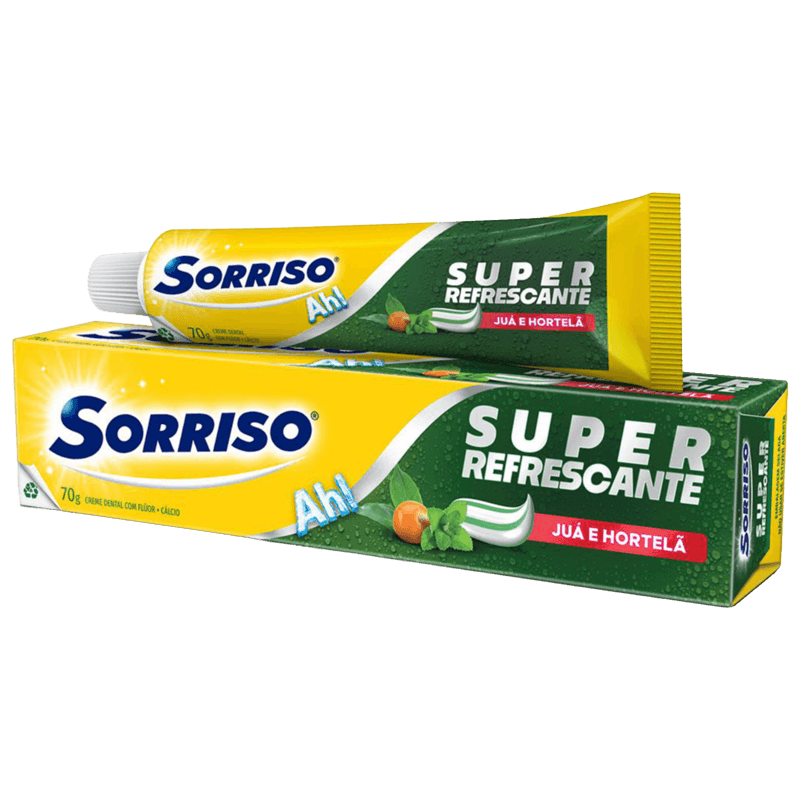 Creme Dental Sorriso Super Refrescante Juá e Hortelã
